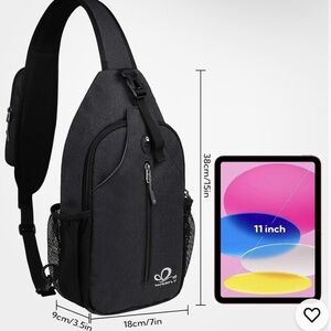 Bag Black Sling Bag  waterfly  New